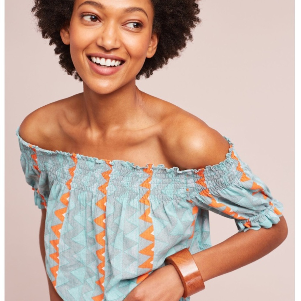 Featherbone Off the shoulder crop top